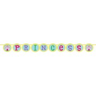 Princess Castle Fun Happy Birthday Jointed Banner